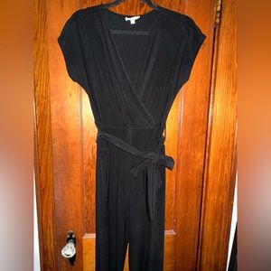 Black Jumpsuit with Tie Waist